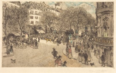 Boulevard des Italiens av Jean Francois Raffaelli