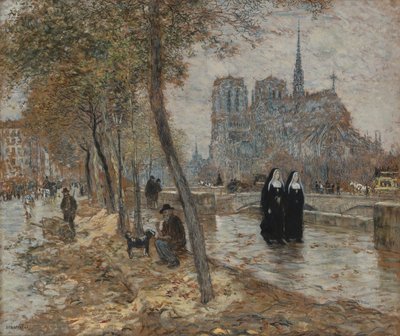 Notre Dame de Paris av Jean Francois Raffaelli