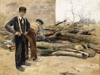 Vedhuggarna, av Jean Francois Raffaelli