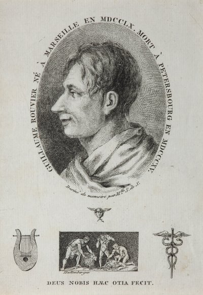 Porträtt av Guillaume Rouvier 1760-1815, 1815 av Jean Francois Xavier Hattenberger
