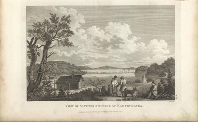 Utsikt över hamnen i Petropavlovsk, 1780-talet. av Jean Francois de Galaup La Perouse