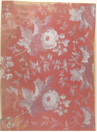 Design för mönstrat siden, ca. 1780-1825. av Jean François Bony.