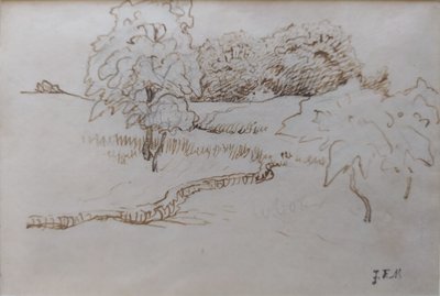 [Träd och planteringar runt Vichy] av Jean Francois Millet