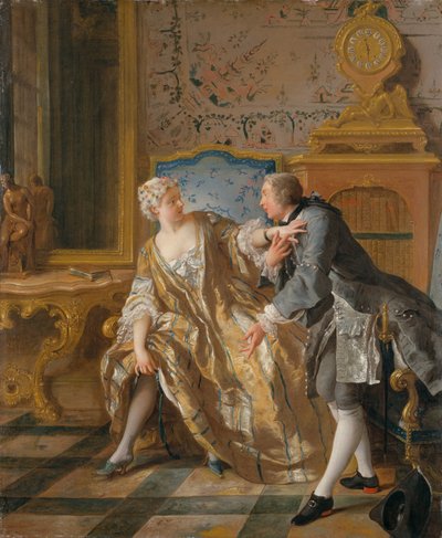 Strumpebandet, 1724. av Jean François de Troy