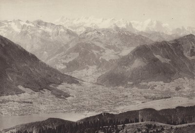 Utsikt från Rigi Kulm (s/v foto) av Jean Gaberell