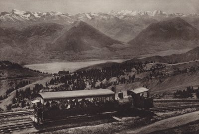 Bei Station Rigi Kulm (s/v foto) av Jean Gaberell