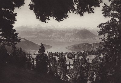 Rigi Kaltbad, utsikt över Luzernsjön (s/v foto) av Jean Gaberell