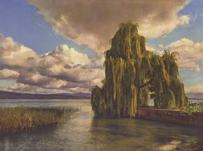 Schweiz: Vid Zürichsjön (färgfoto) av Jean Gaberell