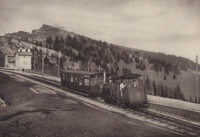 Vitznau Rigi Kulm, rackjärnväg (s/v foto) av Jean Gaberell