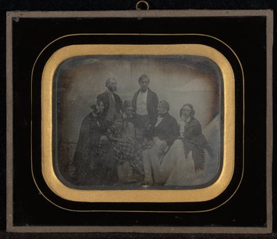 Gruppporträtt av åtta inklusive M. & Mme. Eynard av Jean Gabriel Eynard