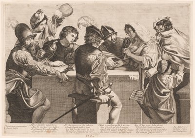 Spåmannen av Jean Ganière after Valentin de Boullogne