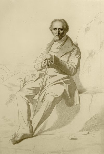 Porträtt Charles Fourier av Jean Francois Gigoux