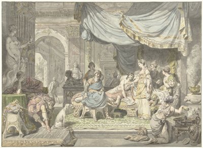 Antiochus försöker dölja sin kärlek till sin mamma Stratonice av Jean Grandjean