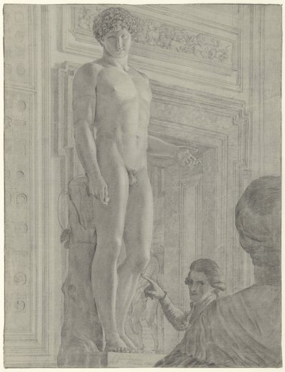Staty av Antinous Albanien i Capitoline Museum i Rom av Jean Grandjean