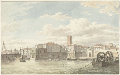 De haven van Civitavecchia av Jean Grandjean