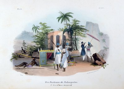 Palanquin bärare, 1828 av Jean Henri Marlet