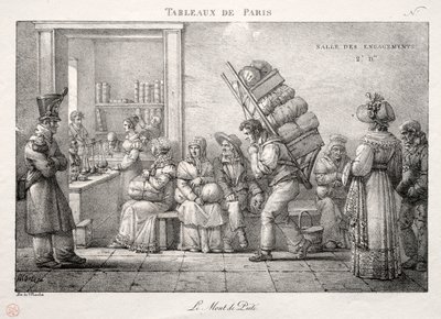 Scenes of Paris: Pantbanken. av Jean Henri Marlet