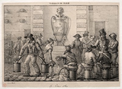 Scenes of Paris: The Water Carriers. av Jean Henri Marlet