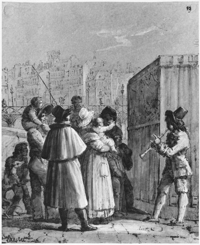 Dockspelaren på Pont Neuf av Jean Henri Marlet