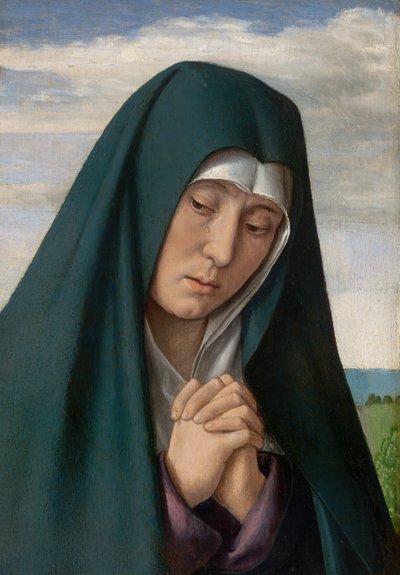 Fragment från Kristus som bär korset: Mourning Virgin, 150005. av Jean Hey