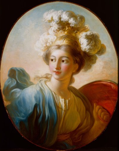 Gudinnan Minerva av Jean Honore Fragonard