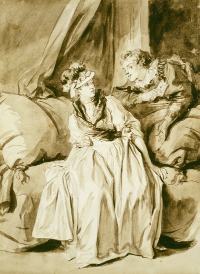 Brevet eller det spanska samtalet av Jean Honore Fragonard