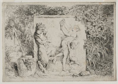 Bacchanales: Satyrdansen, 1763. av Jean Honore Fragonard