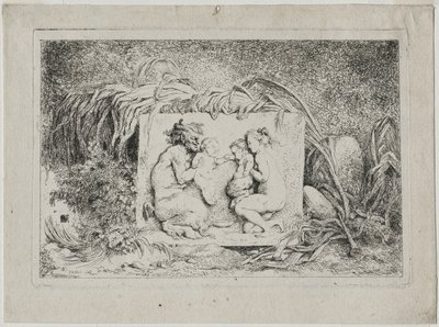 Bacchanales: Satyrfamiljen, 1763. av Jean Honore Fragonard