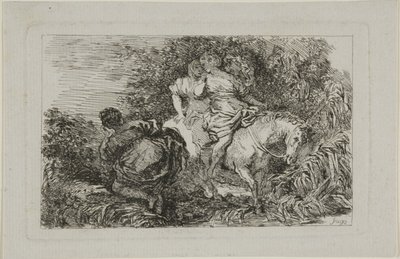 Cloelia och hennes följeslagare av Jean Honore Fragonard