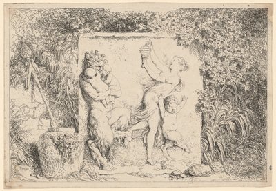 Satyrernas dans av Jean Honore Fragonard