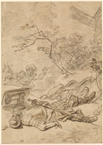 Don Quijote besegrad av väderkvarnen av Jean Honore Fragonard