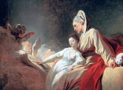 Jungfruns utbildning, c1773 av Jean Honore Fragonard