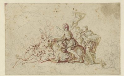 Europa kidnappad av Jupiter i skepnad av en tjur av Jean Honore Fragonard