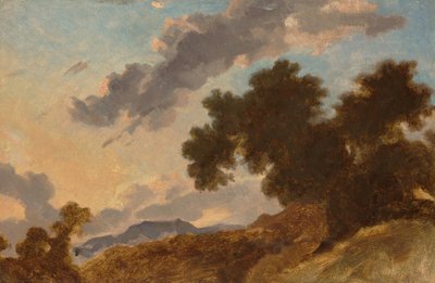 Berglandskap vid solnedgången av Jean Honore Fragonard