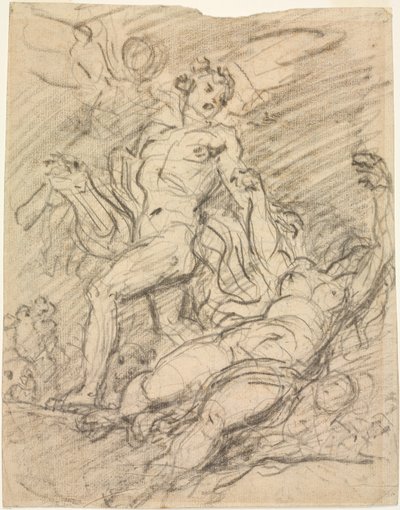 Orpheus och Eurydice recto, ca. 1761. av Jean Honore Fragonard