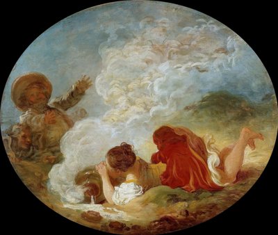 Perrette och mjölkhinken The Fables of La Fontaine, ca 1770. av Jean Honore Fragonard