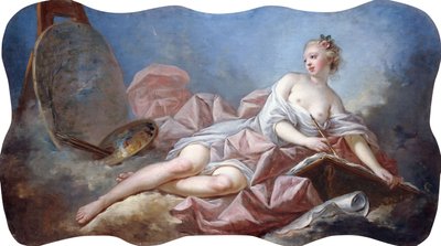 Personifiering av målning, av Jean Honore Fragonard