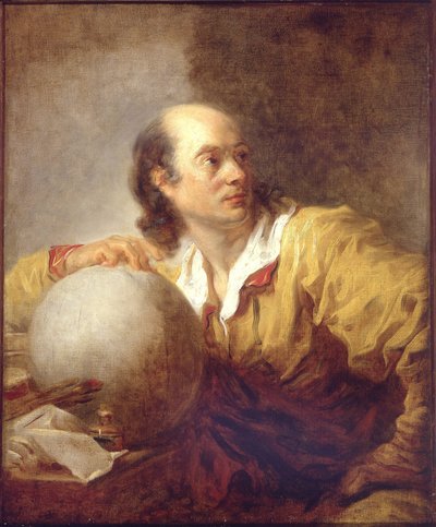 Porträtt av Jerome Lalande (1732-1807) (Joseph Jerome Lefrancois de Lalande) - Målning av Jean Honore Fragonard (1732-1806) - ca 1769 - Olja på duk - 72x59,5 - Petit Palais, Musee des Beaux-Arts de la Ville från Paris av Jean Honore Fragonard