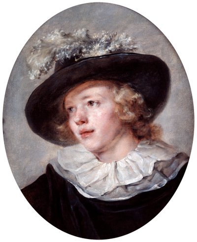 Porträtt av en ung man, tidigt 1800-tal av Jean Honore Fragonard