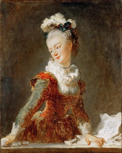 Porträtt av ballerinan Marie-Madeleine Guimard 1743-1816 av Jean Honore Fragonard