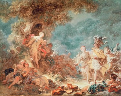 Rinaldo i trädgården av palatset Armida av Jean Honore Fragonard