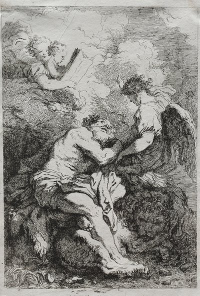 Sankt Jerome av Jean Honore Fragonard