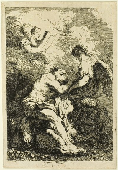 Sankt Jerome av Jean Honore Fragonard