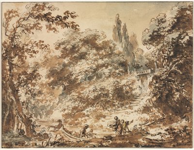 Scen i en park av Jean Honore Fragonard