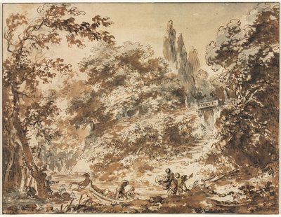 Scen i en park, ca. 1760. av Jean Honore Fragonard