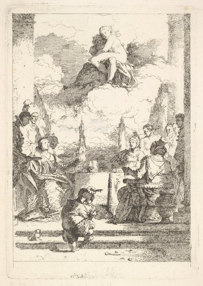 Banketten av Anthony och Cleopatra, ca. 1764. av Jean Honore Fragonard
