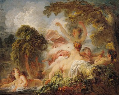 Badarna, ca 1765 av Jean Honore Fragonard