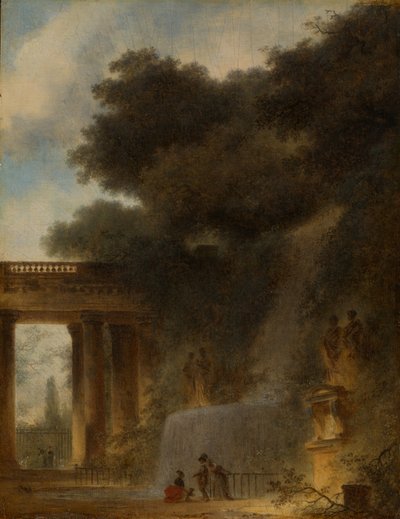 Kaskaden, ca 1775 av Jean Honore Fragonard