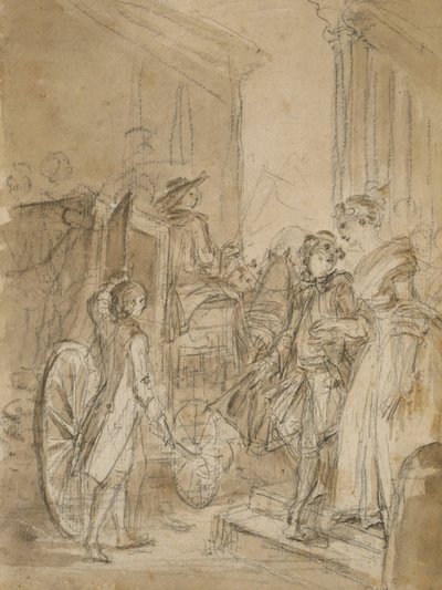 Avresan med buss av Jean Honore Fragonard