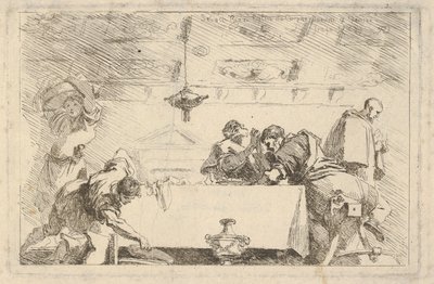 Den sista måltiden, ca. 1761-64. av Jean Honore Fragonard